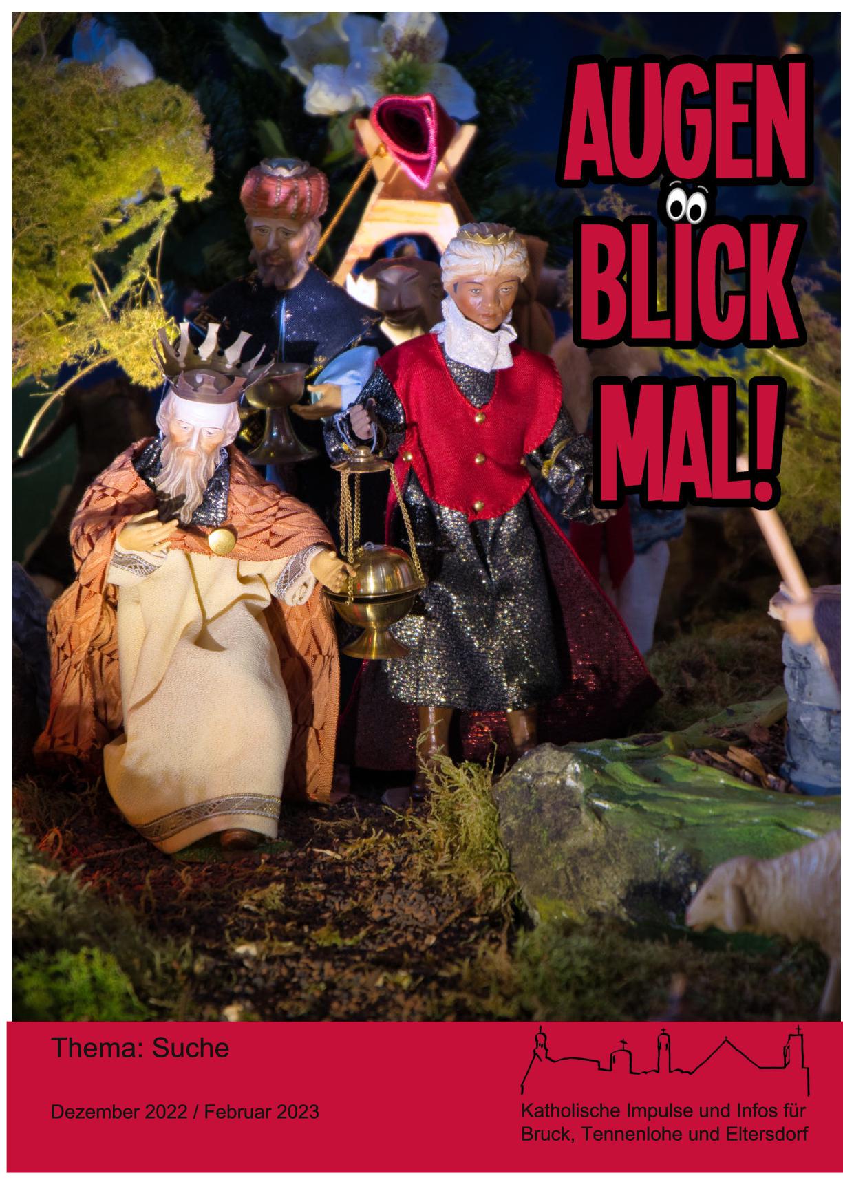 Titelbild AugenblickMal Ausgabe Dezember 2022 bis Februar 2023