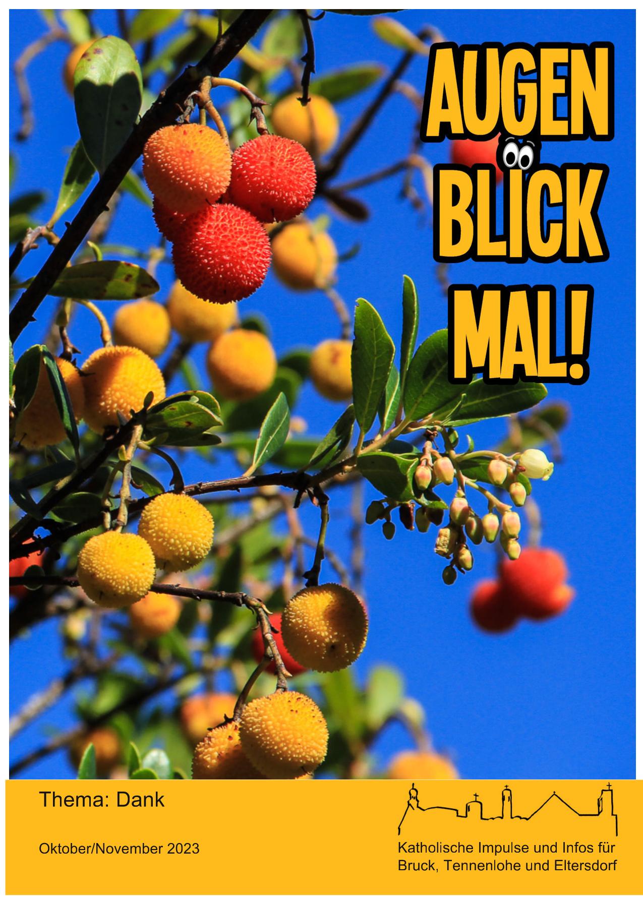 Titelbild AugenblickMal, Ausgabe Oktober/November 2023