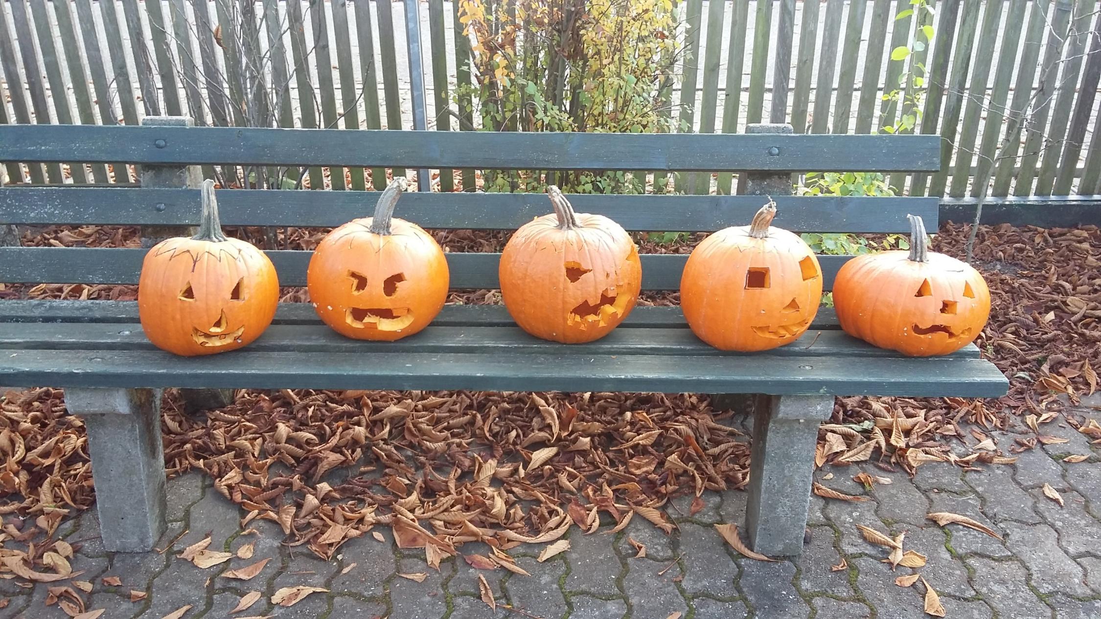 Kürbisschnitzen Junge Gemeinschaft 29.10.2016